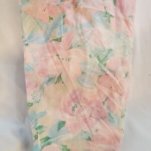 Vintage Floral Fitted Sheet Pink Blue Green‎ baby girl crib toddler sheet